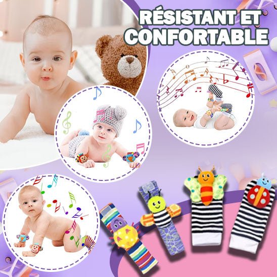 RATTLETOY ™, Hochet pour pieds et poignet pour bébé - Bébé l'amour